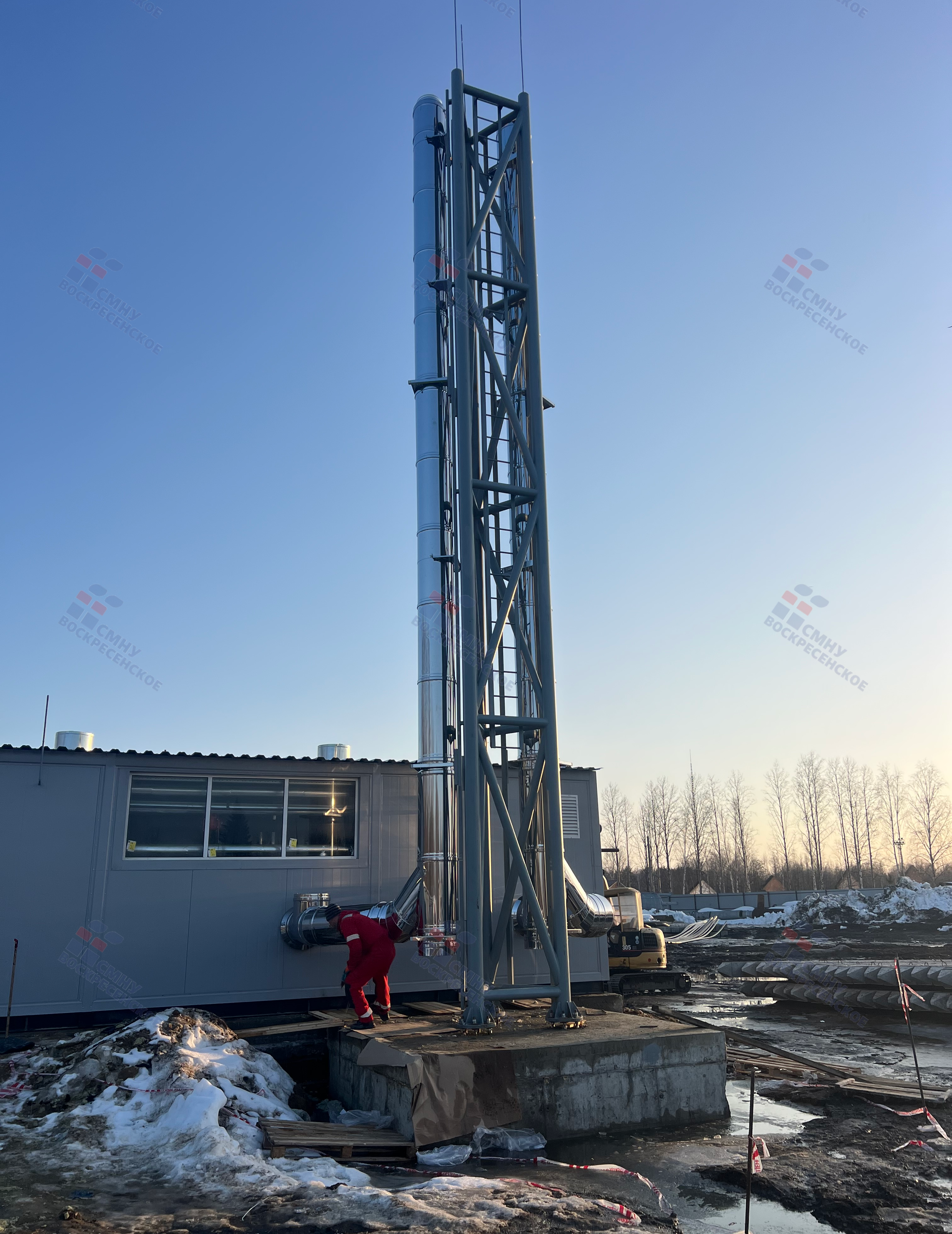 «СинтезПАВ»: монтаж паровой котельной вышел на финишную прямую